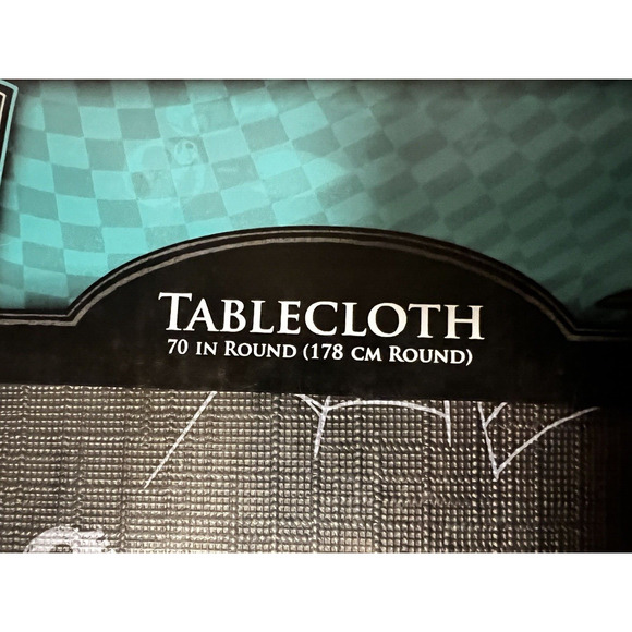 Disney The Nightmare Before Christmas Jack Sally Vinyl Tablecloth 70" Round NEW - Picture 5 of 5